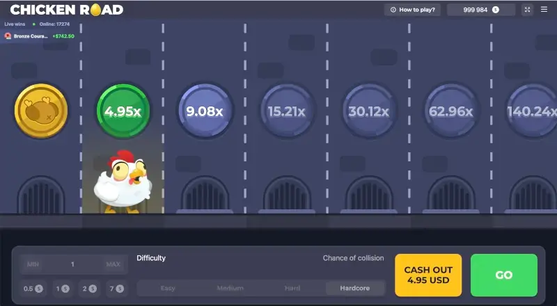 Chicken Road انٹرفیس